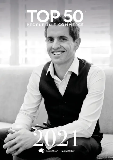 Inside Retail Top 50 People in E-Commerce 2021 personalised cover, Richard Kelsey