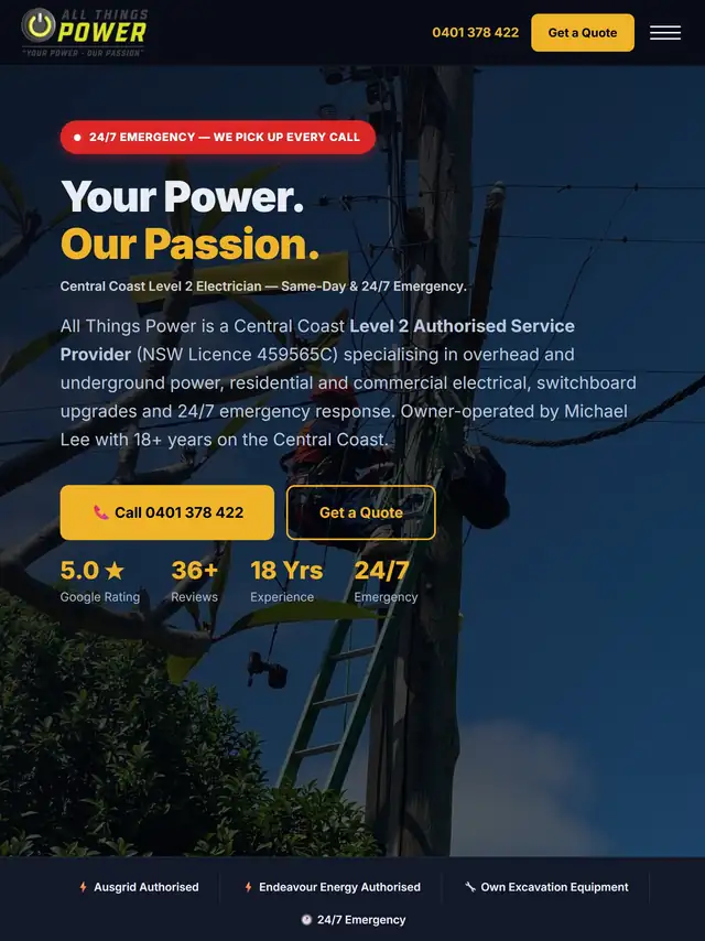 All Things Power tablet