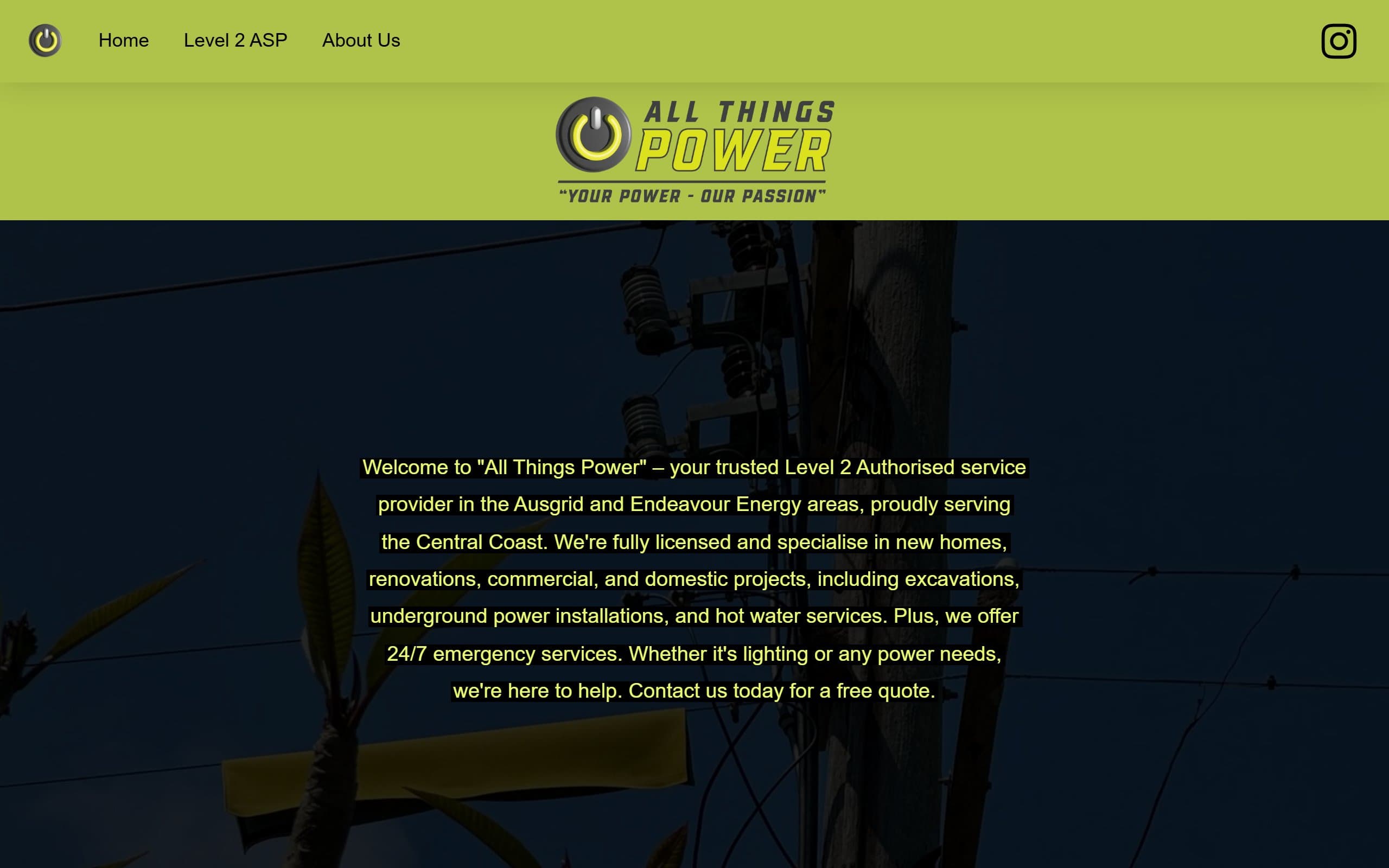 All Things Power original site before Made 4 Tradies rebuild