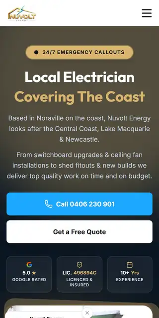 Nuvolt Energy mobile