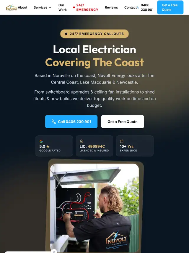 Nuvolt Energy tablet