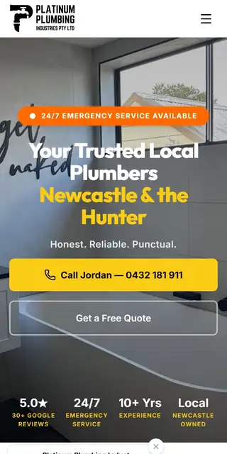 Platinum Plumbing mobile