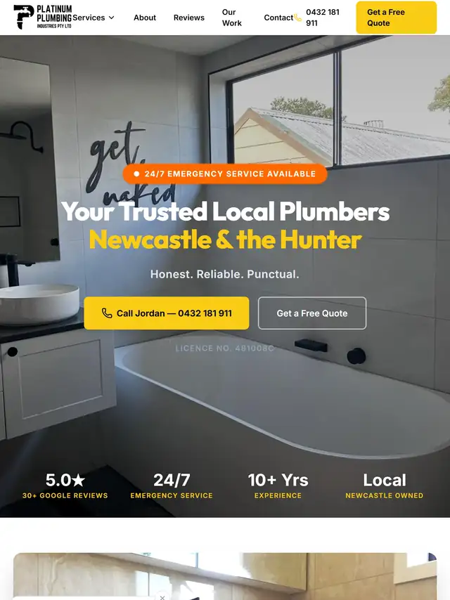 Platinum Plumbing tablet