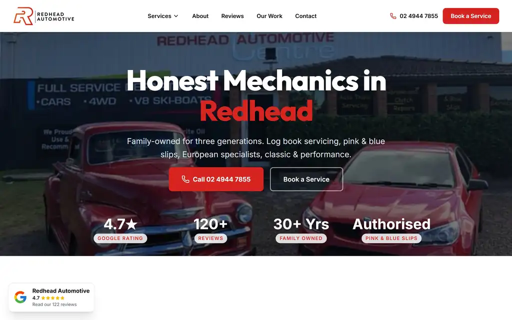 Redhead Automotive Centre desktop