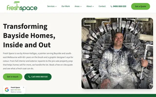 Fresh Space website